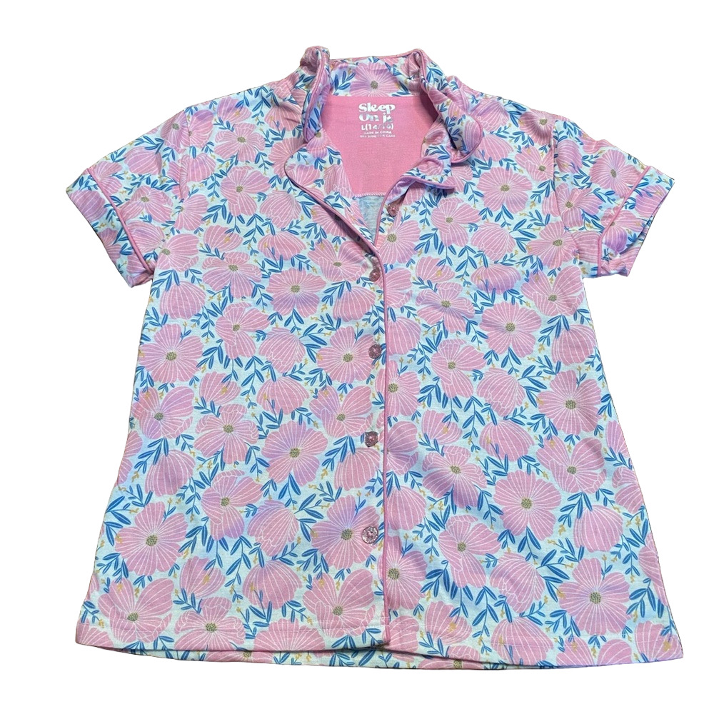 Sleep on it short sleeve pajama top - size 14